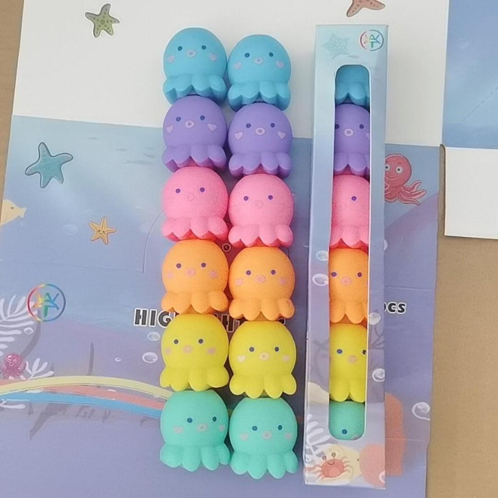 Colorful Animal-Themed Stress Relief Markers: Flexible Decompression Art Supplies for Kids with Sleeves and Fluorescent Planner Pens.