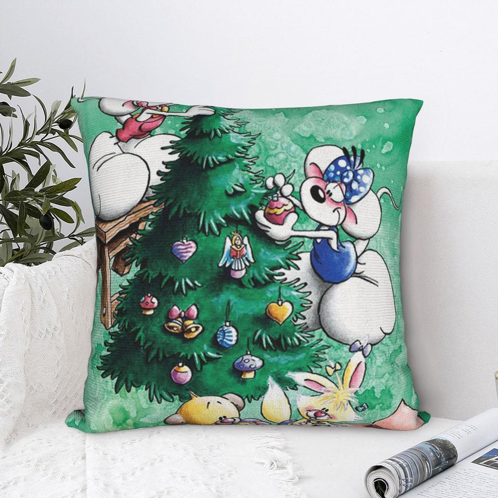 Christmas Diddl Pillow Cover  Design Cushion Cover Kawaii Pillow Case For Chair Sofa Home Decor