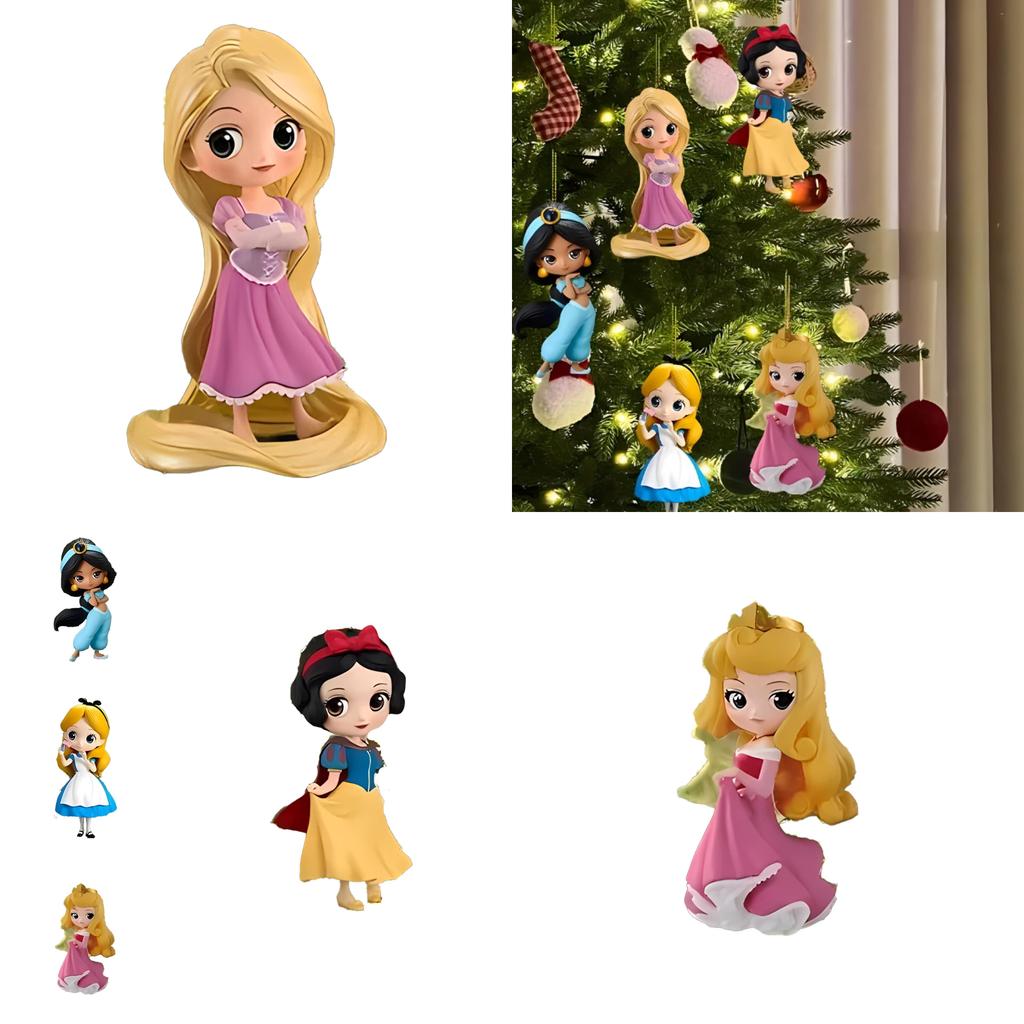 Charming Acrylic Princess Snow White Car Decoration Pendant For Festive Style