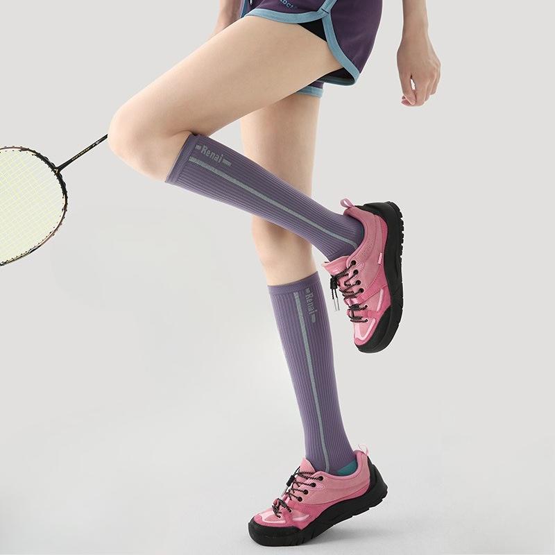 Calf Support Long Socks for Men Women Performance Wear Light Compression Sport Socks Professional Running Jump Rope Fitness