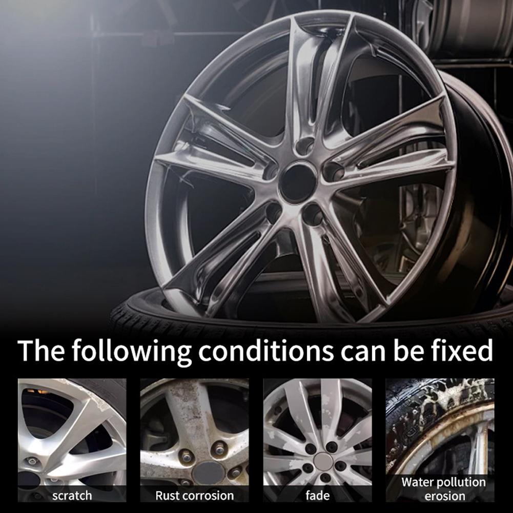 Car Wheel Rim Scratch Refurbishment Paste Wheel Hub Scratch Repair & Polishing Paste Scratch Remover Enhances Shine