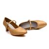 Mittelhohe Moderne Tanzschuhe Damen Geschlossene Zehe Leder Damen Tango Walzer Latein Party Ball Tanzschuhe Absatz 5cm