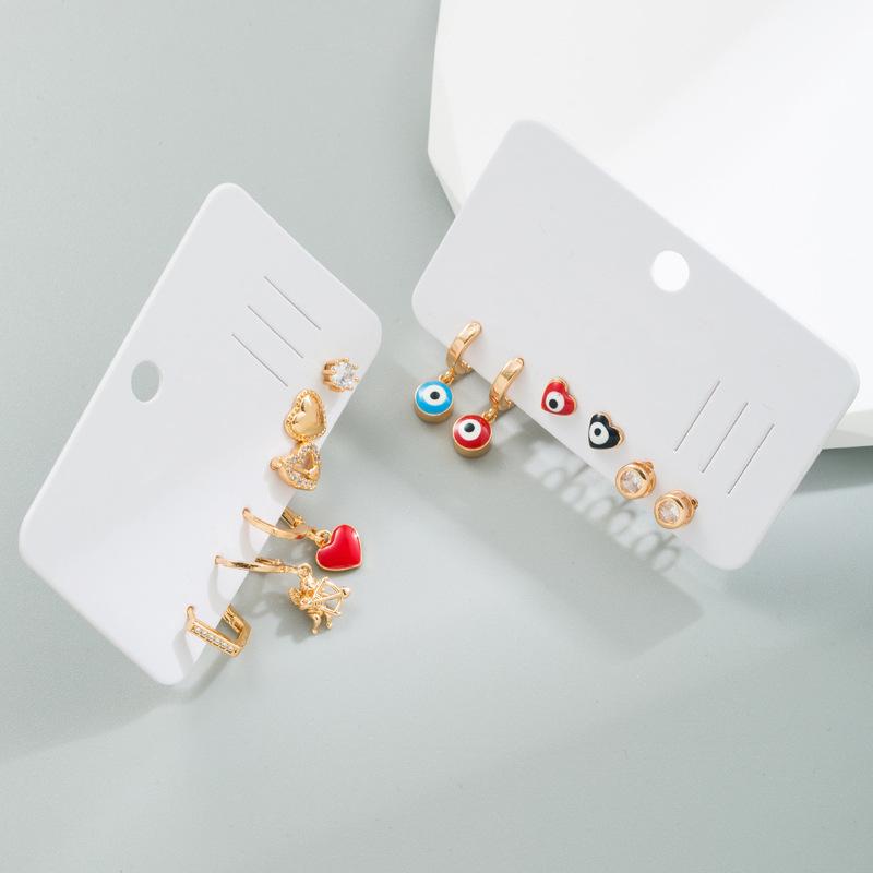 Women's Devil's Eye Love Earrings Set Personalized Premium Earrings Temperament Drop Earrings