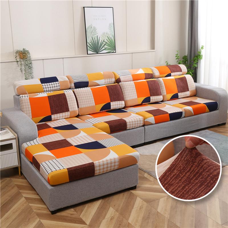 Elastic Sofa Seat Cover For Living Room Soft Couch Cover Full Wrap Backrest Cover Cushion Cover