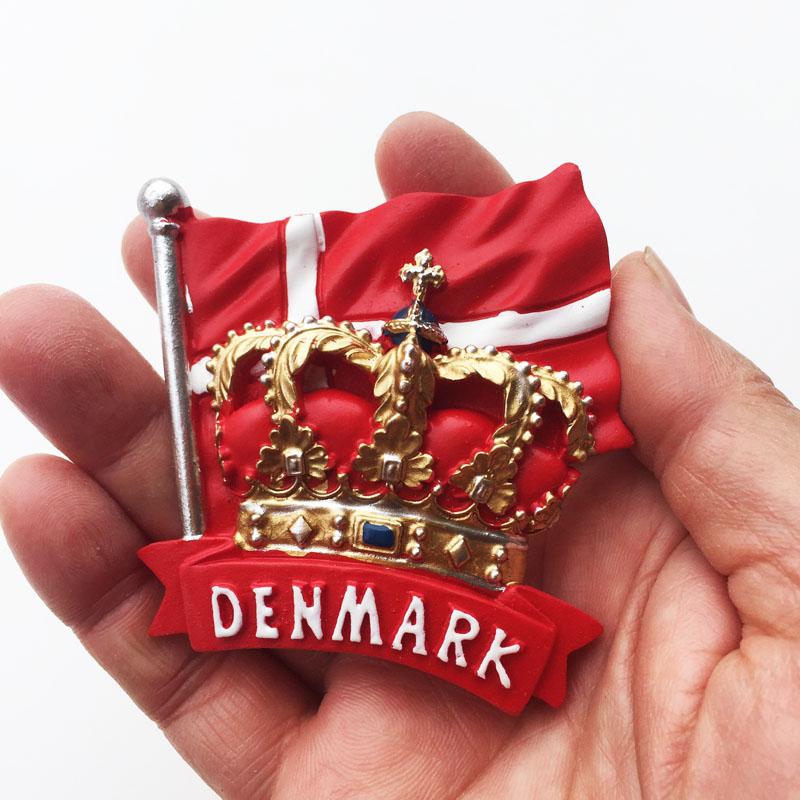 Denmark Travelling Fridge Magnets Home Decor Denmark Tourism Souvenirs Fridge Stickers Message Board Magnetic Stickers Gifts