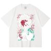 230 Gsm 100% Cotton Demon Slayer V42 Demon Tanjiro Print Unisex Heavy Cotton T Shirt