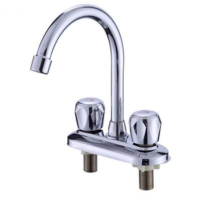 TLXT Dual-Handle Hot & Cold Kitchen Faucet