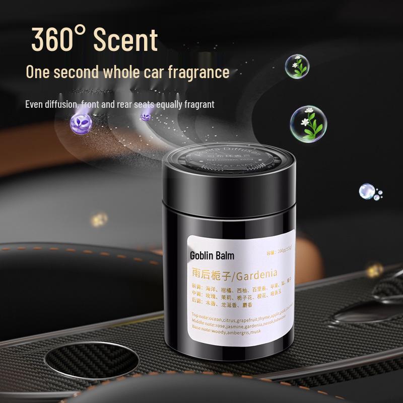 Gardenia Car Air Freshener: 2024 Long-Lasting Solid Perfume Ornament for Car Interiors