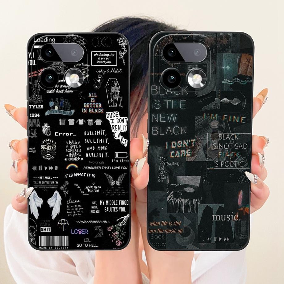 Měkké silikonové pouzdro TPU pro Realme 16 Pro Pro+ Telefonní pouzdro Vintage Hvězdná Třešňový Mašle Tisk Sedmikráska Nárazník Pro Realme16 Nárazuvzdorné