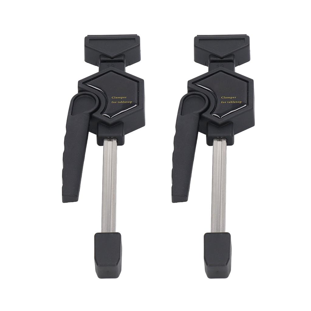 2PCS Clamping Elements Black Ergonomic Handle Adjustable Labor Saving Woodworking Quick Clamps for