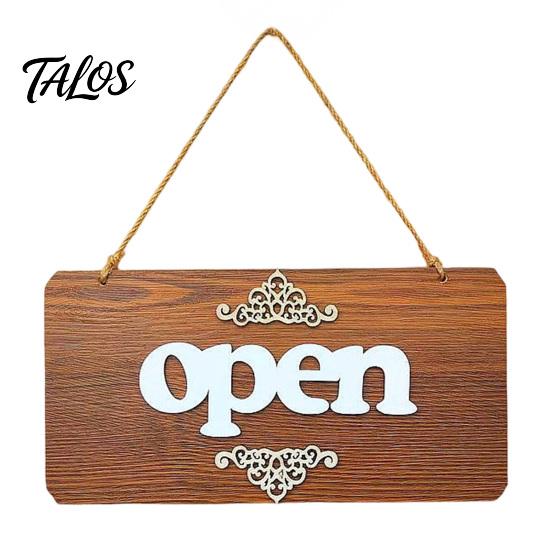 Wooden House Sign, Nordic Minimalist Style Wood Sign, Durable Wall Decoration Hanging Sign, for Coffee Shop Barber Shop Entrance