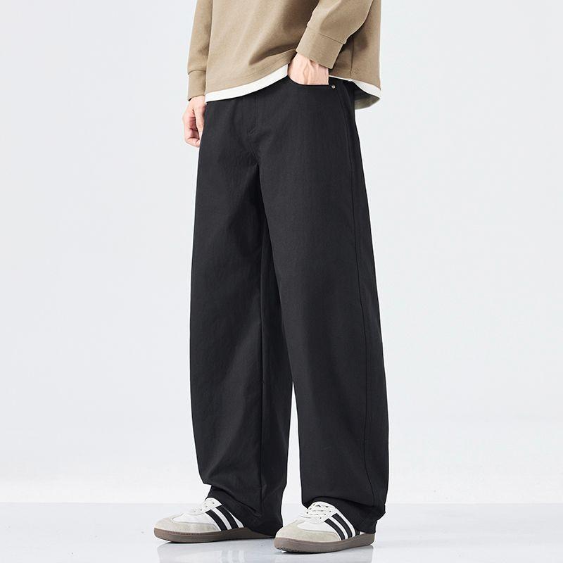 Minger | Retro trendy brand loose wide-leg casual pants men's autumn new drape straight pants
