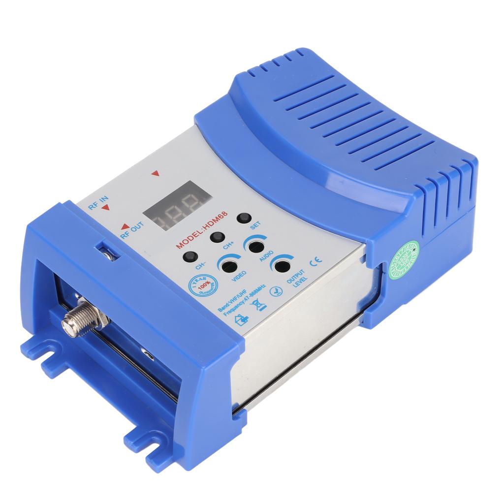 HDM68L RF Modulator Portable Plug and Play HD Multimedia Interface to RF Modulator AC 90‑240VUS