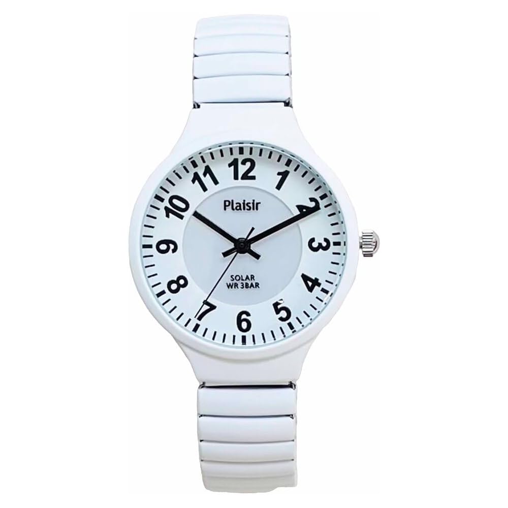 Nikkei Nickel-Free Solar Watch White