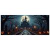 Haunted House Banner Dark Theme Halloween Banner Spooky Banner Outdoor Decor For Holiday Celebration Outdoor Decoration Event