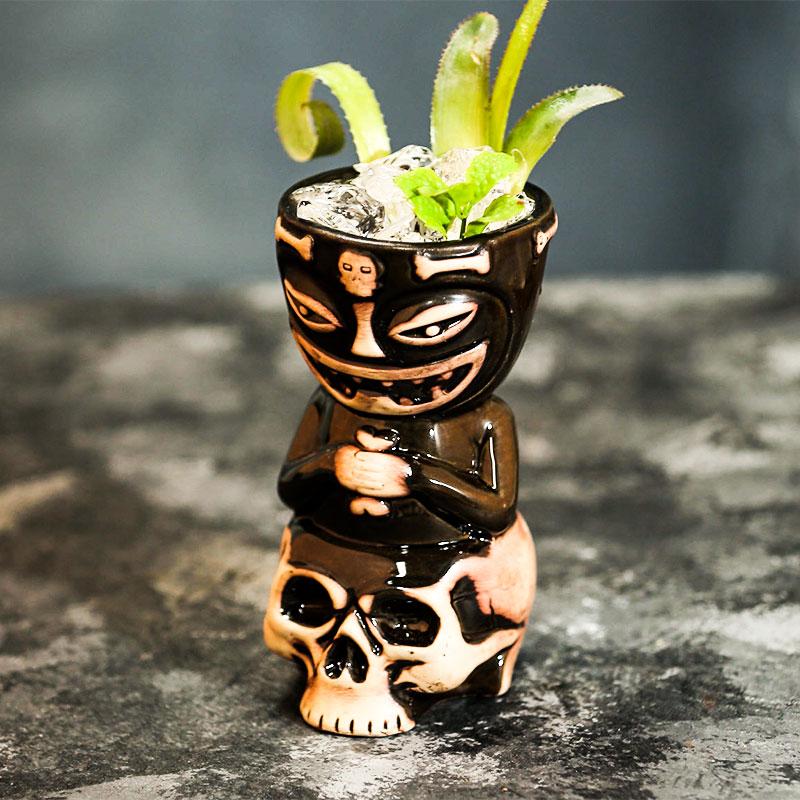 Tiki Muggar Keramiska Hawaiianska Luau Party Muggar Dryckesvaror, Söta Exotiska Cocktailglas, Tiki Bar