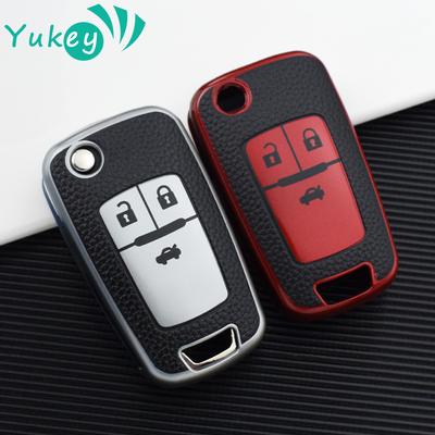 3 Buttons TPU Leather Car Key Case Cover Shell Fob For Chevrolet Cruze Aveo Camaro Epica Lova Sail Spark Opel Astra Corsa