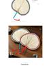 Handwoven Cattail Fan: Traditional Chinese Palm Leaf Fan for Summer