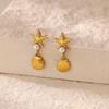 Hot Selling Starfish Conch Earrings Marine Life Stainless Steel Earrings Seaside Beach Wind Earrings