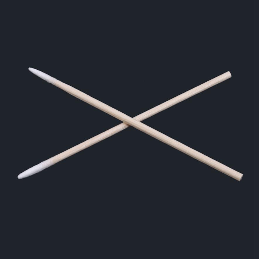 Wattestäbchen-Stäbchen Einweg Tattoo Spitze Wattestäbchen Holz Einzelkopf Make-up Reinigungs-Wattestäbchen Hochwertiges Material Ausgezeichnete Schnelle Lieferung