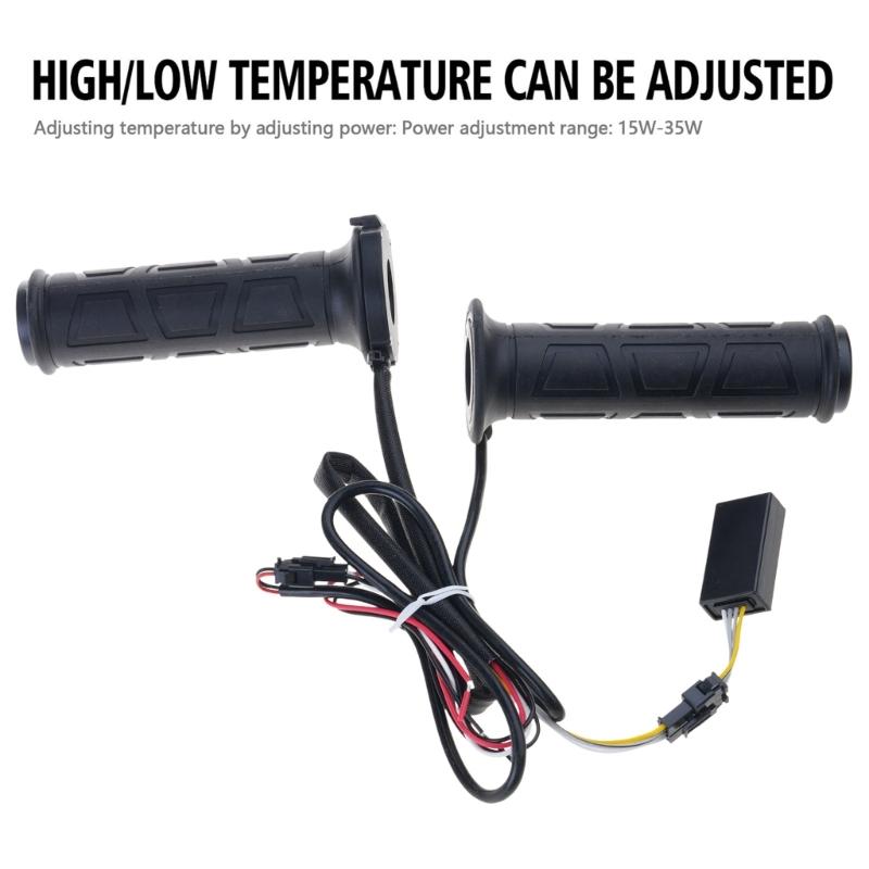 Heating Handles 4 Gear Heat Levels 12V Motorcycle Heated Grips Universal 7/8 22mm Handlebar for ATV UTV