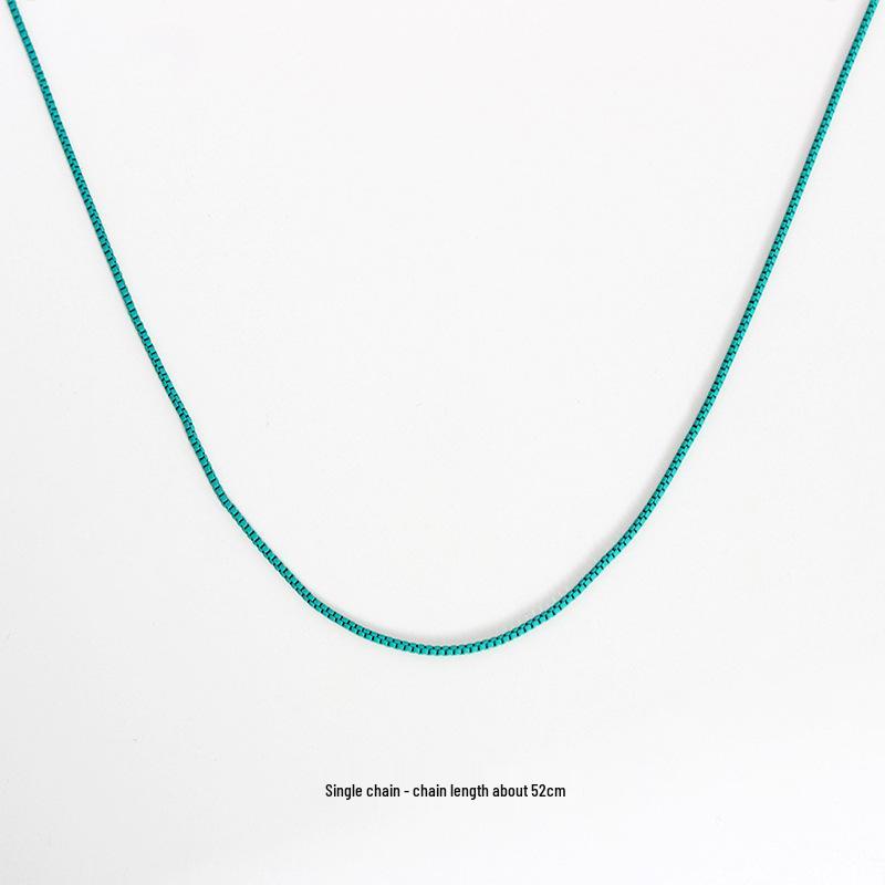 European & American Heart-Shaped Gold-Plated Colorful Gummy Bear Pendant Necklace for Men & Women: Korean Hot Style