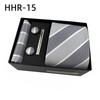 Paisley Men'S Tie Square Cuff Tie Clip Gift Box Set Business Casual Tie Black Gift Box