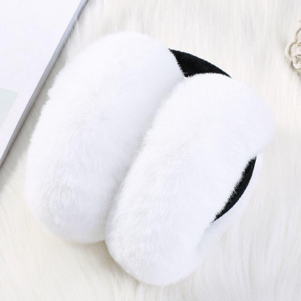 

Warm Soft Folding Plush Cold-proof Girl Earmuffs Ear Cover Winter Earmuffs Student Earmuffs білий