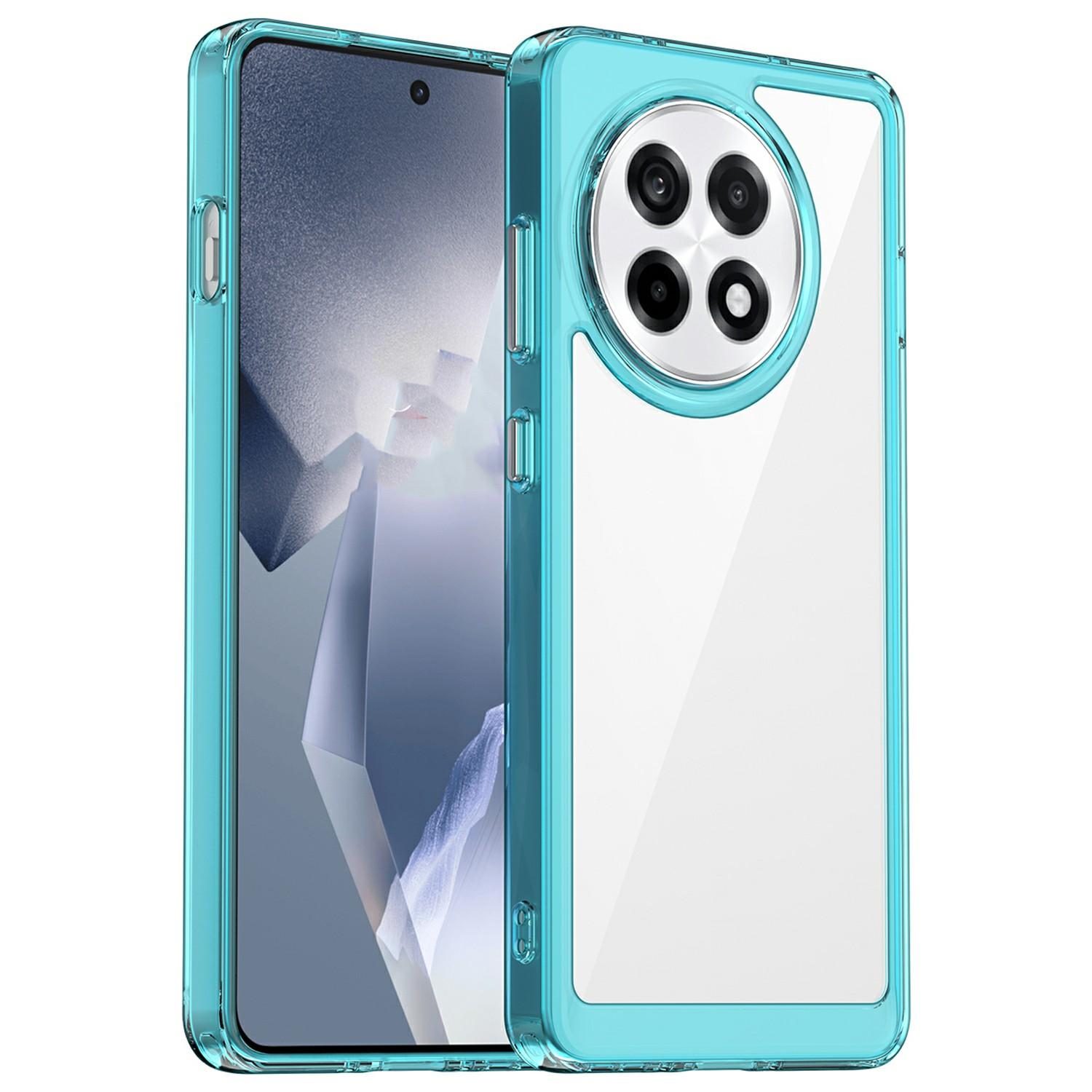 

Clear Case for OnePlus 13R 5G/Ace 5 5G/Ace 5 Pro 5G TPU+Acrylic Protective Phone Cover Transparent Blue