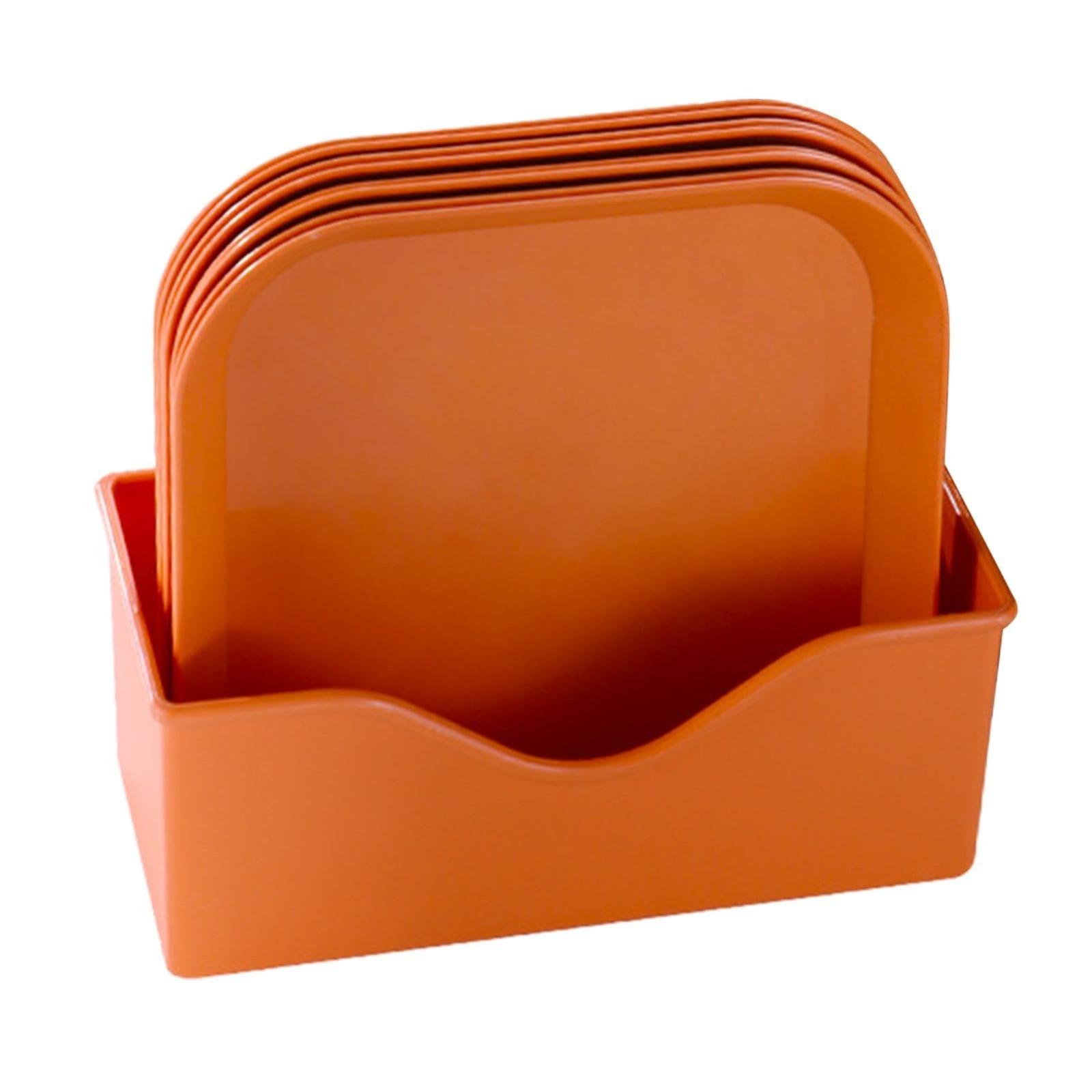 

4 Colors Square Feeding Bowl Food Bowl Fatigue-free Bowls For Wet And Dry Food For Kittens And Short-legged Cats One Size помаранчевий