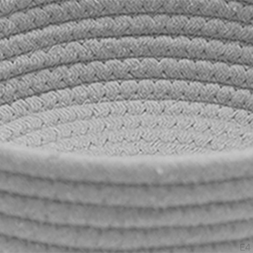 3 Stykker Bomullstau Kurver Småting Kurv Barnerom Vaskekurv for