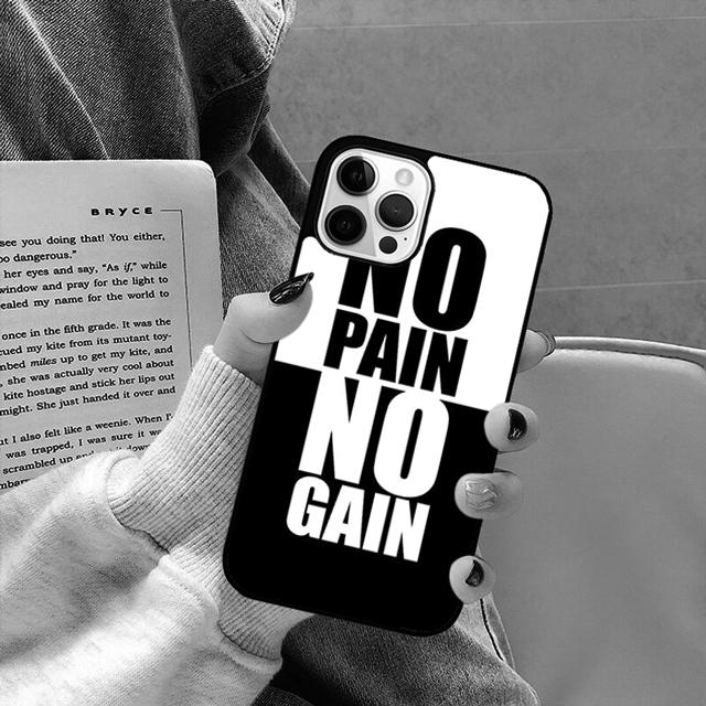 Motivational Gym Fitness Quotes Phone Case For For iPhone 17 Air 16 15 11 12 13 14 Pro Ma Plus coque