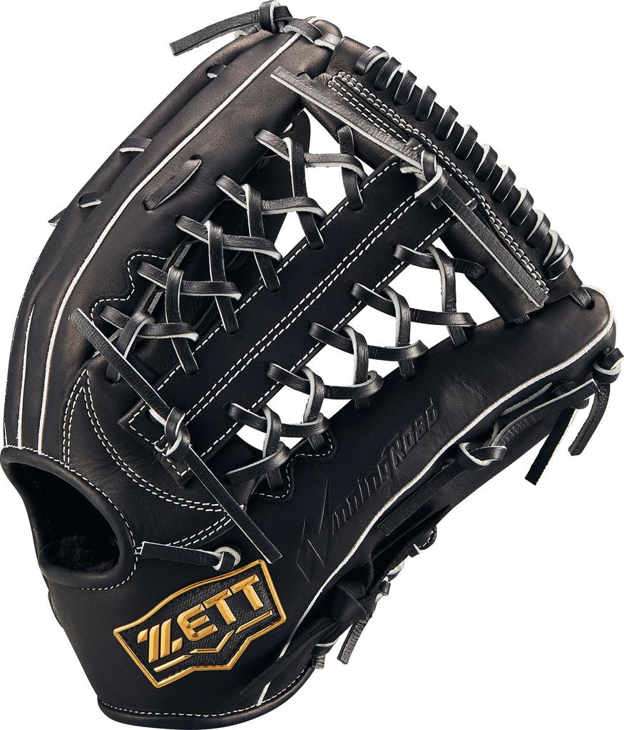 ZETT Winning Road Softballová rukavice pro černou Velikost 7 Všestranná Hody levou rukou, (1900), (BRGB33530F)