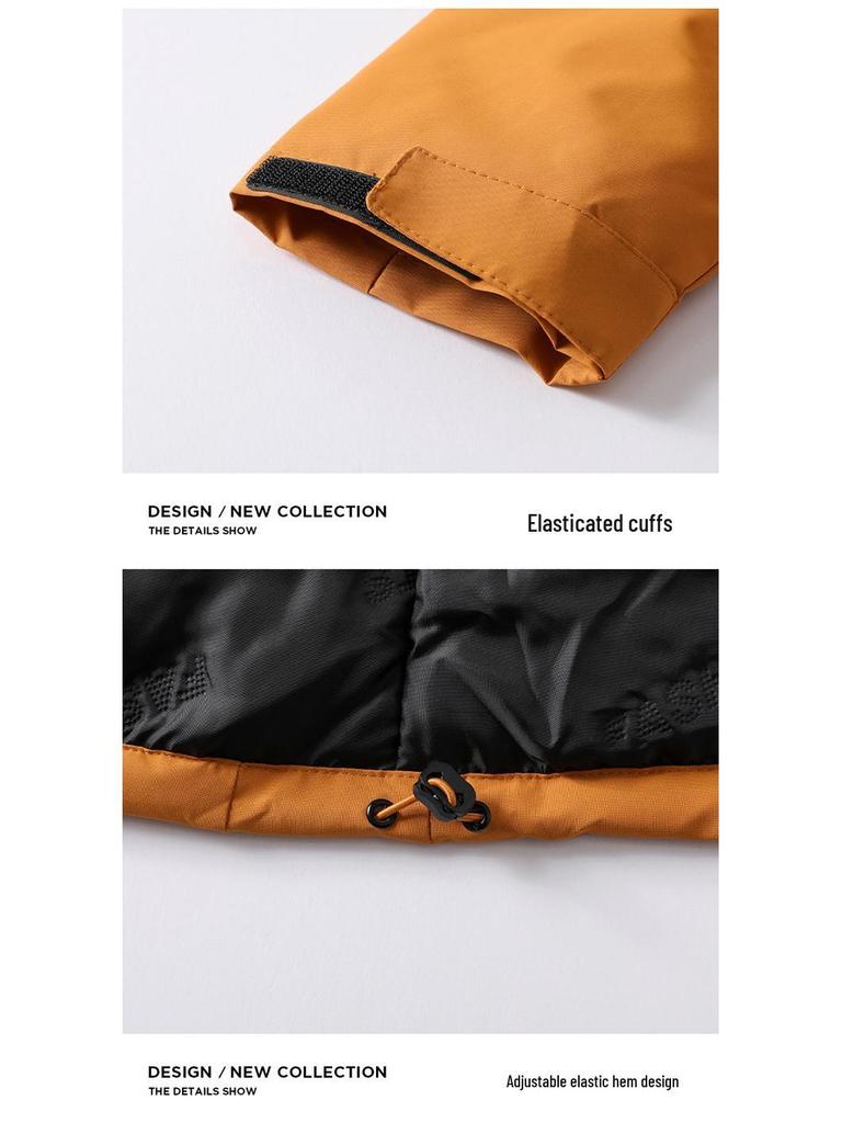 Men's Winter Insulated Jacket: Windproof, Waterproof, Plus-Size Velvet Lined Ski Outerwear