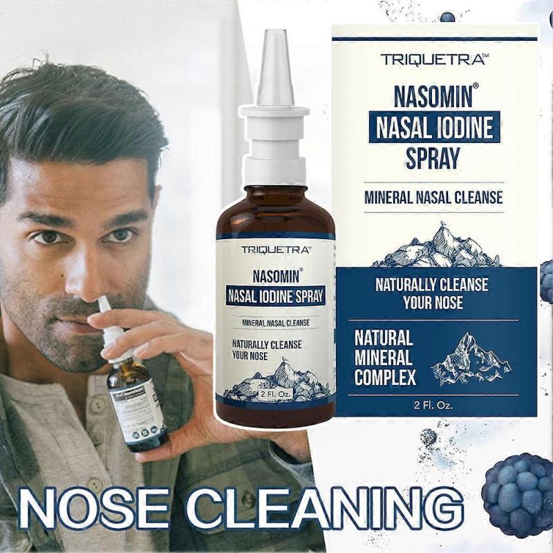 Iodine Nasal Spray - Cleanses & Refreshes Your Nasal Passages - Iodine & Fulvic Acid Blend - 150+ Uses Per Bottle - Natural Mineral Formula