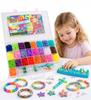 Set Gummibänder zum Herstellen von Armbändern Schmuck Basteln für Kinder XL