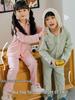 Kinder-Schalkragen-Cardigan-Pyjama-Set - Dick, Warm & Gemütlich für Herbst/Winter, Geeignet für Jungen und Mädchen in Grund- und Sekundarschule