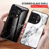 For OnePlus 11 Case Luxury Marble Grain Hard Tempered Glass Protective Back Cover Case For OnePlus 10 Pro 10T OnePlus11 shell