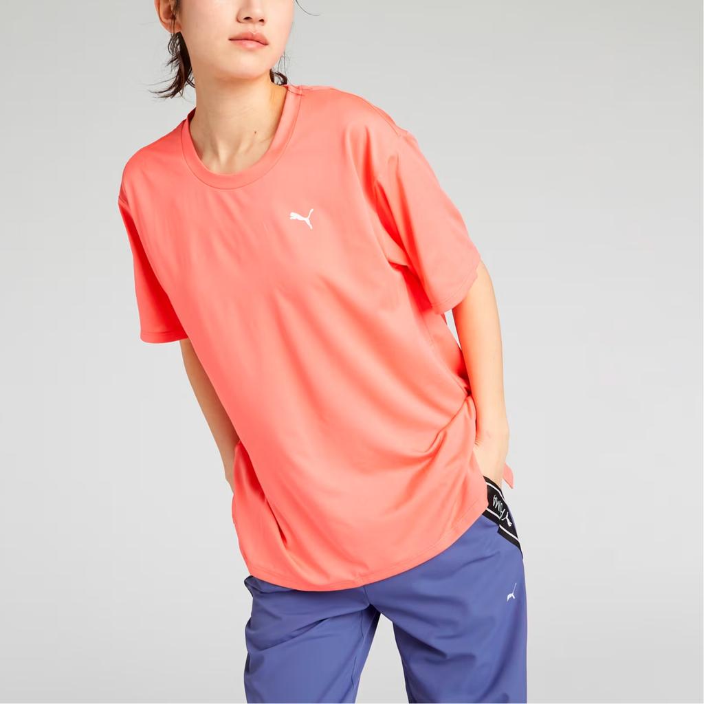 Puma Drycell Tad Fashion Moisture Wicking Soft Skin Friendly Short Sleeve Drop Shoulder T-Shirt Women Tops Pink 527034-24