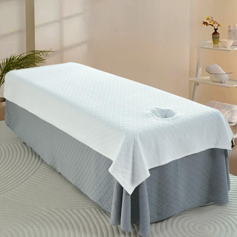 1PC Beauty Salon Bed Sheets with Face Hole Skin-friendly Spa Massage Table Covers Face Towels Set Salon Barbershop Decoration