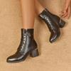 Fashion Ladies Shoes 2025 Hot Sale Side Zipper Women's Boots Fashion Metal Decoration Modern Boots Women New Best Seller Ankle Boots