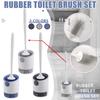 No Dead Corner Soft Hair Toilet Brush Hanging Wall Floor-To-Floor Cleaning Set