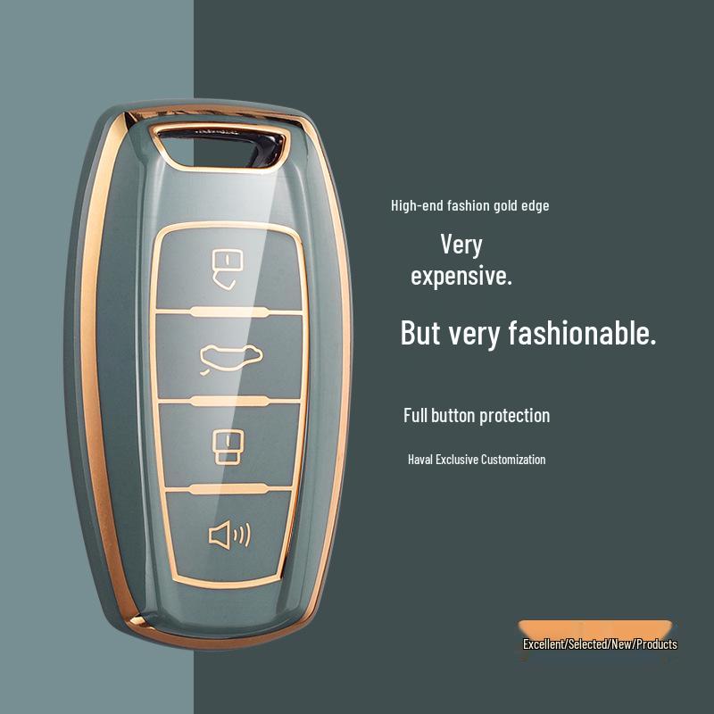 Car Key Cover Shell for Great Wall Haval H6 Coupe, H2S, H4, H7, H9, Big Dog, M6, F5, and F7.
