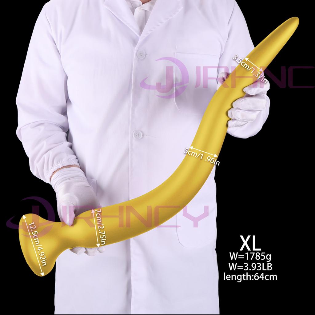 25 Inch Long Anal Plug Liquid Silicone Buttplug Huge Anal Dildos for Women Men Vaginal/Prostate Massage Sigmoid Stimulation