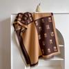 Camellia cashmere scarf women's winter senior sense versatile thickened warm scarf air conditioner shawl
