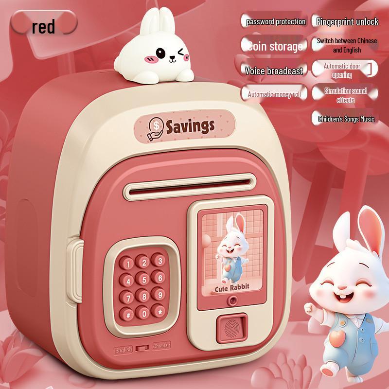 Kids' Smart ATM Piggy Bank with Face & Fingerprint Recognition