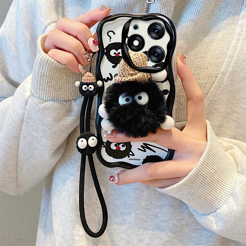 Vivo S18 Pro/Y76s/V25 Cute Plush Cartoon Soft Shell Phone Case - Shockproof & All-Inclusive Design