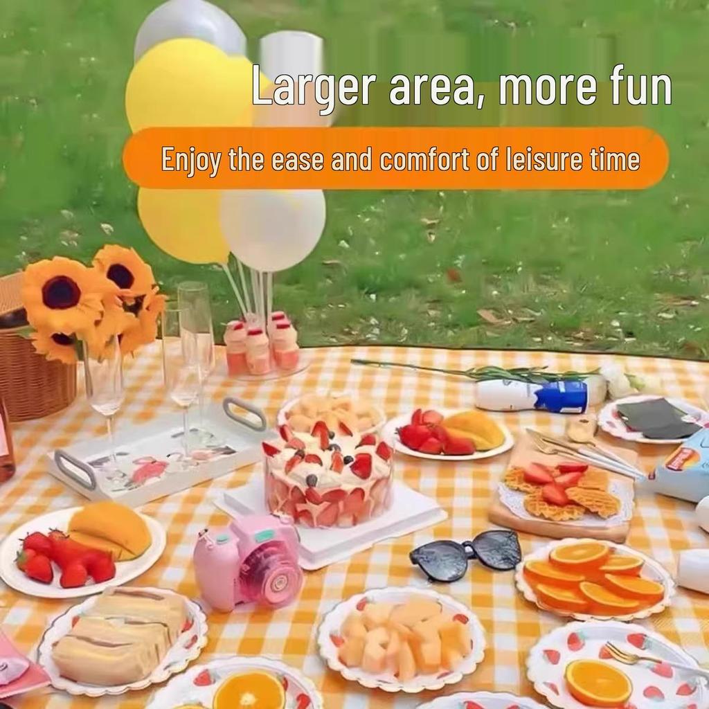 Outdoor Moisture-Proof Picnic Mat - Thickened for Camping, Beach, Lawn, and Tent Use