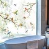 Decalmile Tree Branch Double Sided Hummingbird & Bird Window Clings - Anti-Collision Glass Stickers