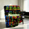 Custom Name Personalized Teenage Mutant Ninja Turtles Print Blanket, Home Decor, Bedroom, Sofa, Camping, Couch, Gifts for Birthday Christmas
